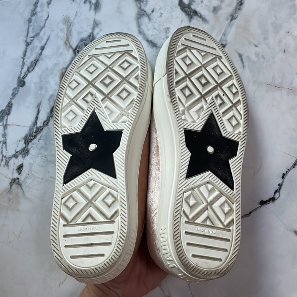 🌟Christian Dior Blush Velvet Trainers 🌟 - Picture 11 of 12